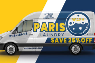 design van wrap, truck or any vehicle vinyl wrap