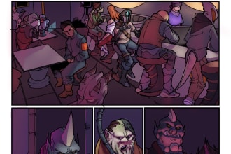 draw comic art, comic books and comic strips