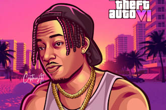 draw your photo into gta 6 style asap