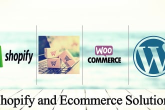 setup and design shopify or woocommerce store