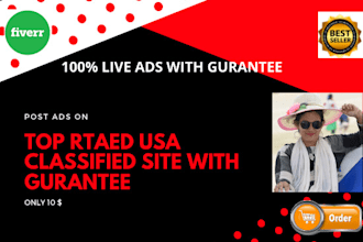 provide live guaranteed classified ads on top USA sites