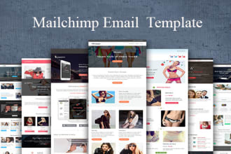 design an editable mailchimp  newsletter template