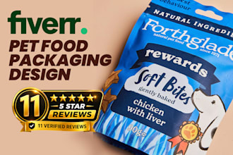 design pet food pouch packaging