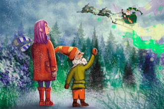 draw customised christmas card