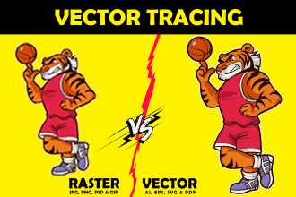 vector tracing or any adobe illustrator job with superfast
