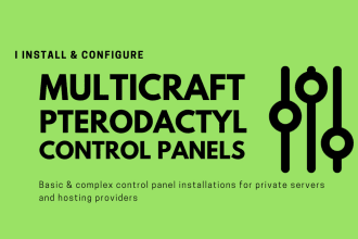 install minecraft control panels and manage servers