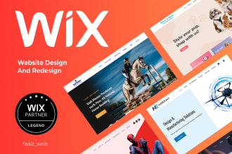 create wix website design or wix website redesign for you