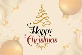 do a catchy holiday logo design