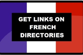 provide 3, 6 or 9 links on french directories for SEO france