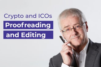 proofread and edit cryptocurrency and ico whitepapers