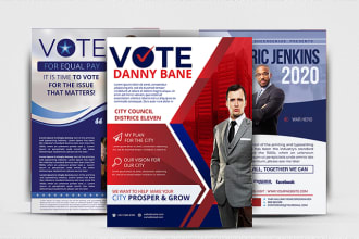 design a winning political campaign flyer, poster, or sign
