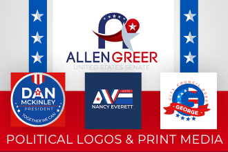 create a political logo design or campaign flyer