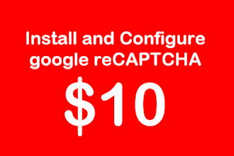 install and configure google recaptcha on your website