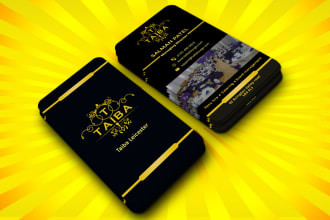 design luxury corporate business card and letterhead in 4 hr