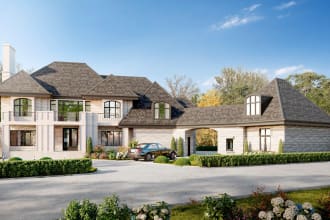 create 3d and render realistic exterior, interior houses