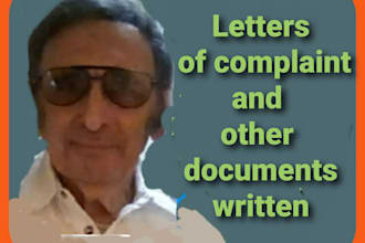letters of complaint and other business documents