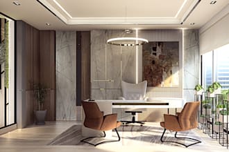 do interior design,3d rendering office, cafe, apartment, shop,restaurant fast
