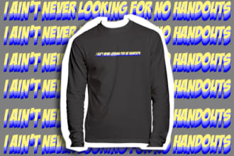 make custom typography tshirt design for your clothing brand