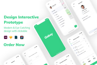 design mobile app uiux and prototype or wireframe