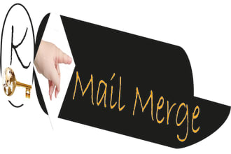 mail merge is required just contact me