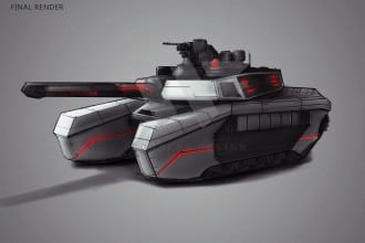 create vehicle concept art for you