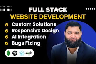 build web applications as full stack, react, next and node js developer