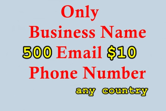 collect business email list with phone numbers