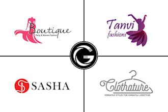 create a modern clothing line fashion or streetwear logo