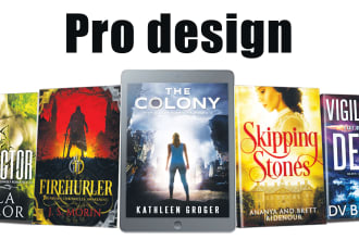 design incredible kindle paperback, ebook cover, amazon cover, book cover design