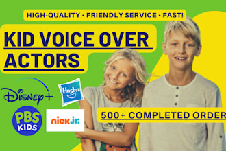 voice a professional american child voiceover girl boy kid or teen voice