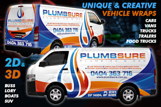 do perfect car wrap, truck wrap, van wrap, or trailer wrap design