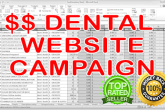 share a 5000 dollar dentist adwords campaign with 5 percent CTR