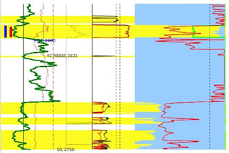 do petrophysical interpretations on wireline logs