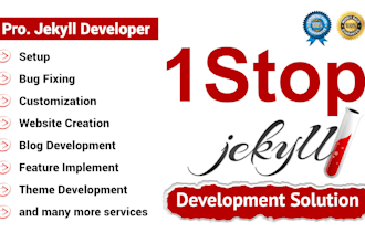do professional jekyll theme, website development
