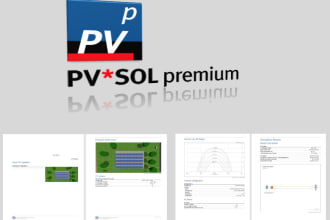 design solar pv system and make a pvsol simulation report