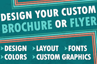 design a one page brochure or flyer