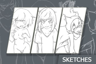 make rough sketch for your character or project