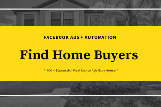 generate real estate home buyers lead using facebook ads