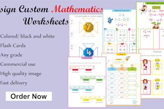 design math worksheet specially for you