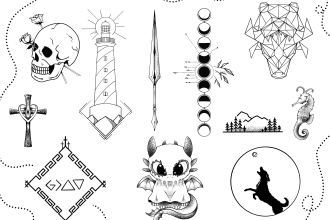 do minimal linework tattoo design for you