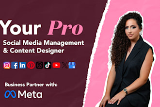 be your social media marketing manager and content creator