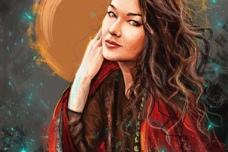 draw custom fantasy art and concept digital illustration
