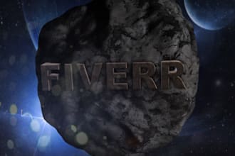 provide a high definition video with your text on an asteroid