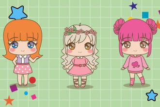 make cute and kawaii chibi profile pics, avatars and icons