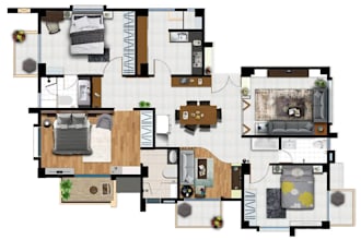 do draw 2d floorplan using autocad with quick delivery