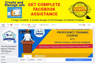 design facebook page, cover, profile picture, and  ads