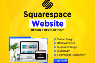 create, edit, update,  speedup  squarespace website or store