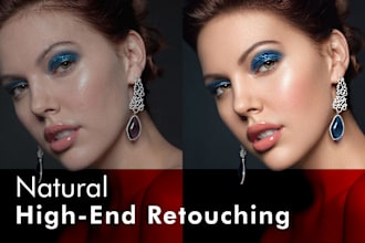 do professional portrait retouching business photo editing