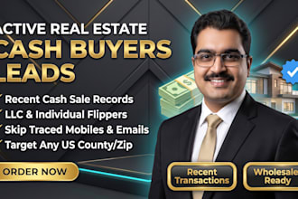 find real estate cash buyer leads for wholesalers