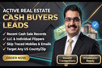 find real estate cash buyer leads for wholesalers